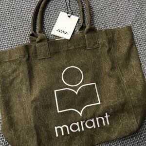 ISABEL MARANT Yenky TOTE Green